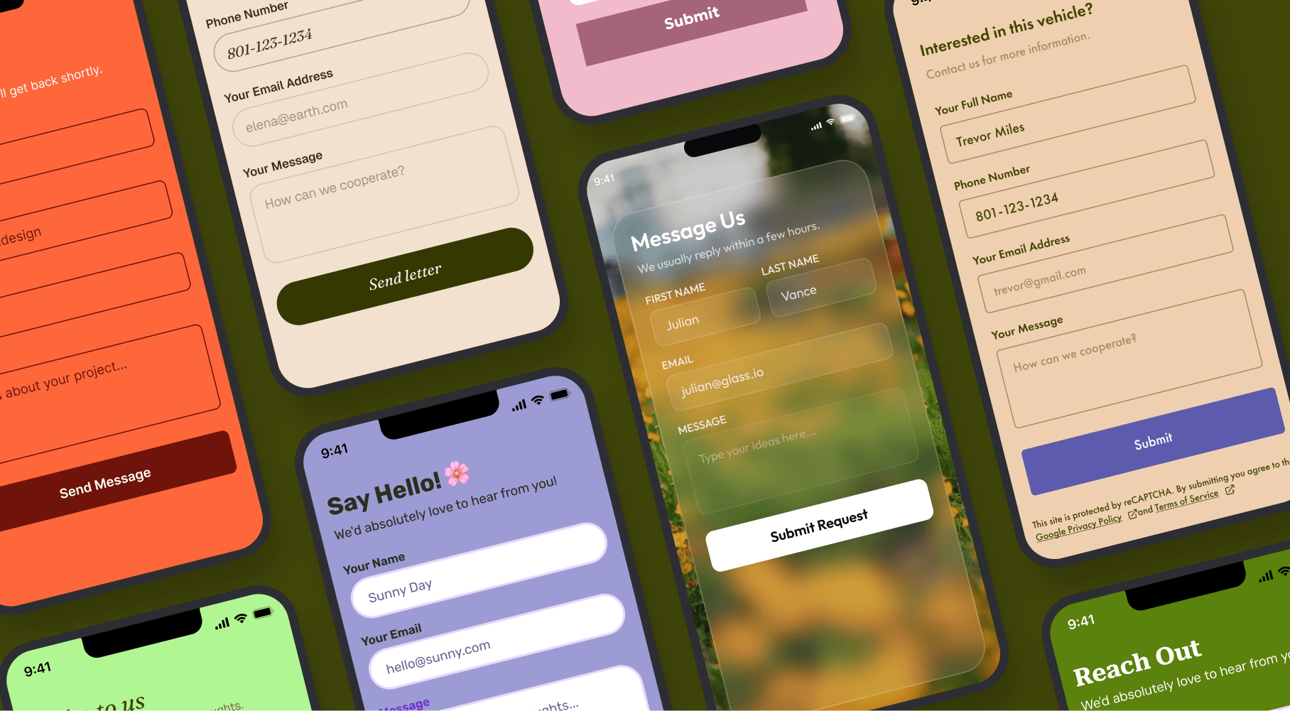 Contact forms
